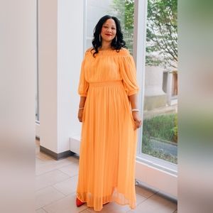 ASOS DESIGN curve off the shoulder maxi dress